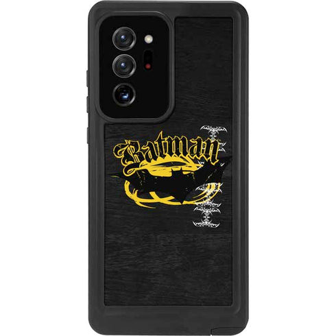 DC Comics Batman Dark Knight Logo Yellow & Black Galaxy Note20 Ultra 5G Waterproof Case